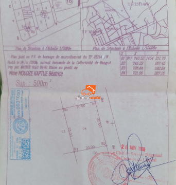 Terrain à vendre à Bangue à Douala