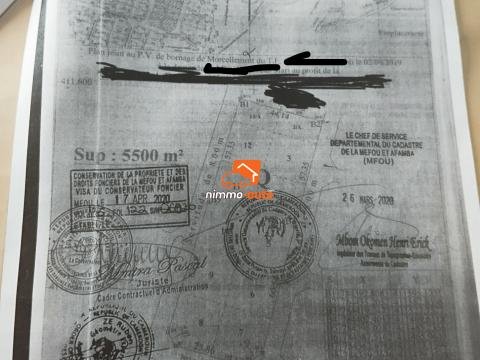 Terrain titré à vendre à Nsimalen Benabalot