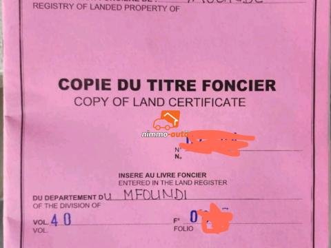 Terrain en bordure de route à vendre à Febe village